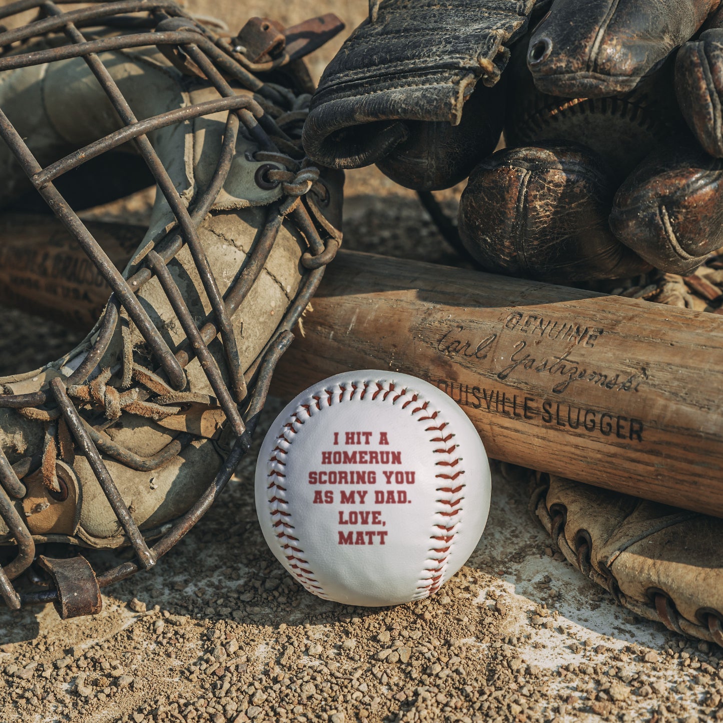 Hit A Homerun Baseball Dad Personalized Gift