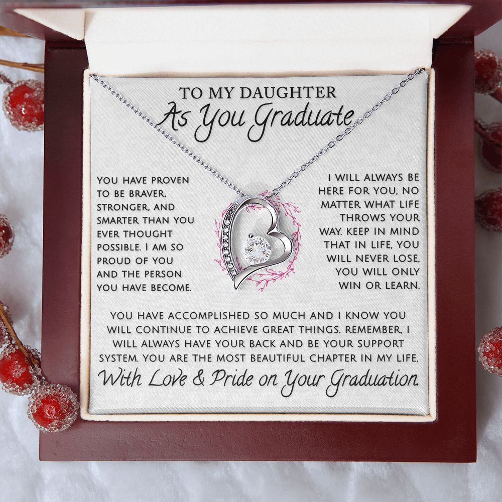 Daughter, As You Graduate - Forever Love Necklace