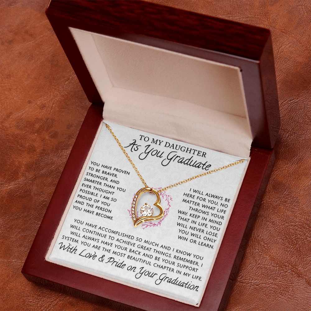 Daughter, As You Graduate - Forever Love Necklace