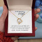 To My Beautiful Wife Forever And Always - Forever Love Necklace