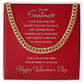 Our Love Doesn't Follow The Rules - Valentine's Day Cuban Link Chain