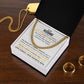 To My Husband Love Always Your Favorite Wife - Cuban Link Chain