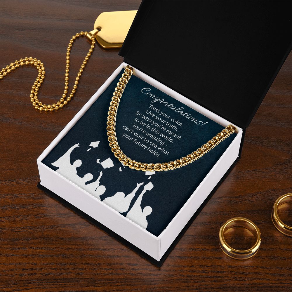 Can't Wait To See What Your Future Holds - Graduation Cuban Link Chain