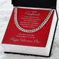 Our Love Doesn't Follow The Rules - Valentine's Day Cuban Link Chain