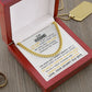 To My Husband I Love Sharing This Adventure With You - Cuban Link Chain