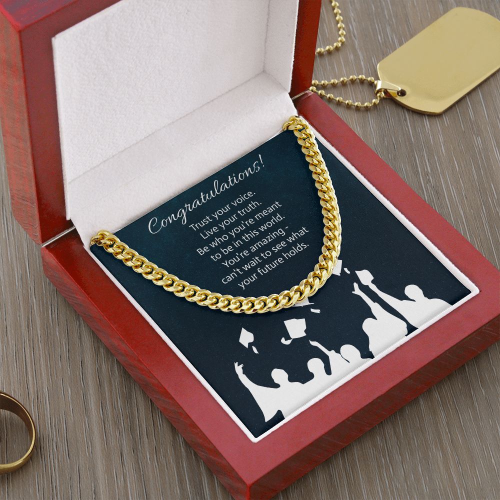 Can't Wait To See What Your Future Holds - Graduation Cuban Link Chain