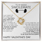 To My Badass Swolemate on Valentine's Day - Love Knot Necklace