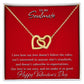 Our Love Doesn't Follow The Rules - Valentine's Day Interlocking Hearts Necklace