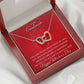 To My Soulmate Female Love - Valentine's Day Interlocking Hearts Necklace