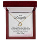 To My Daughter Love Dad - If I Could Give You One Thing Delicate Heart Necklace