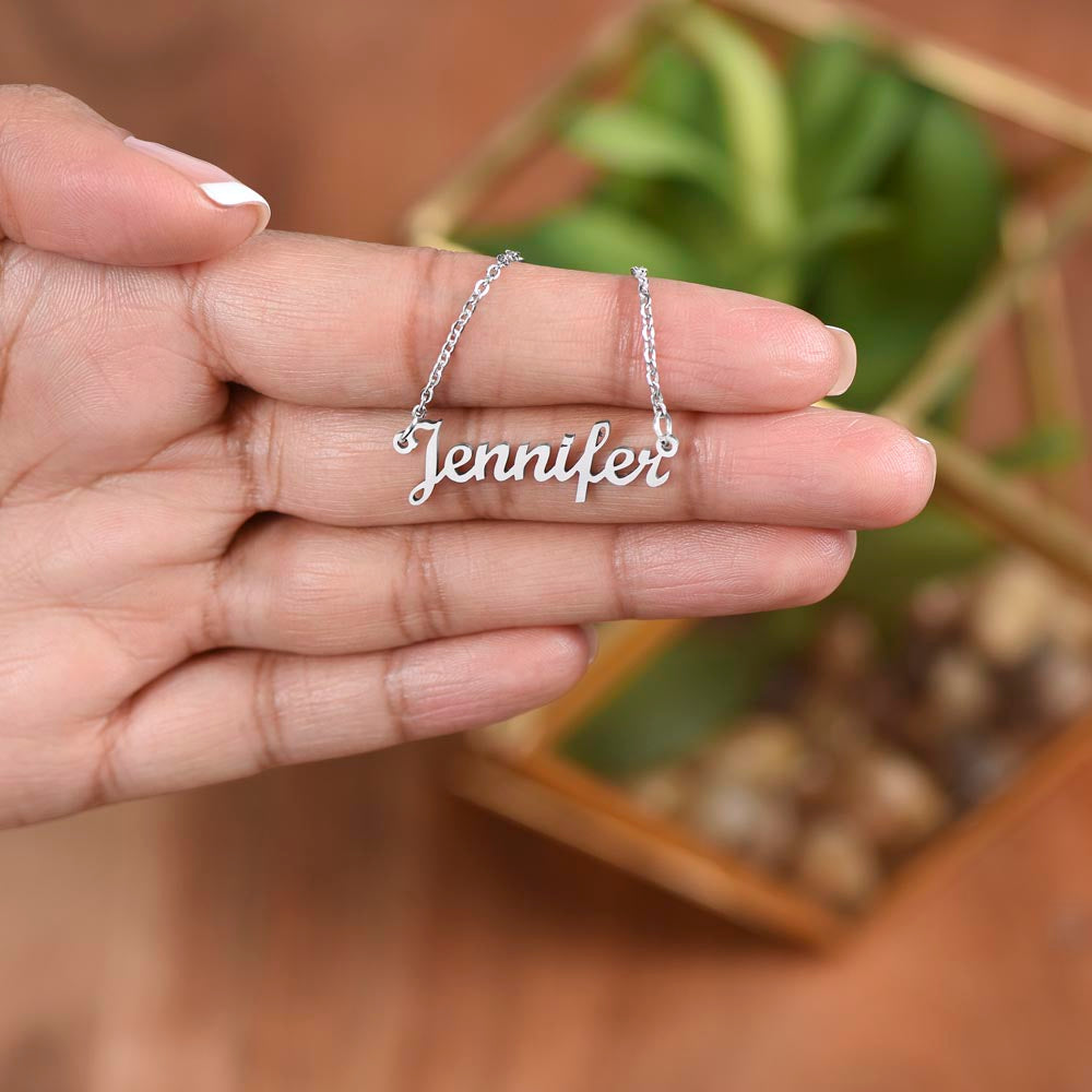 To My Amazing Daughter As We Journey Through Life Together - Personalized Name Necklace