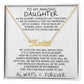 To My Amazing Daughter As We Journey Through Life Together - Personalized Name Necklace