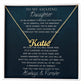 My Amazing Daughter As We Journey Through Life - Personalized Name Necklace