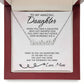 To My Amazing Daughter on Valentine's Day - Personalized Name Necklace