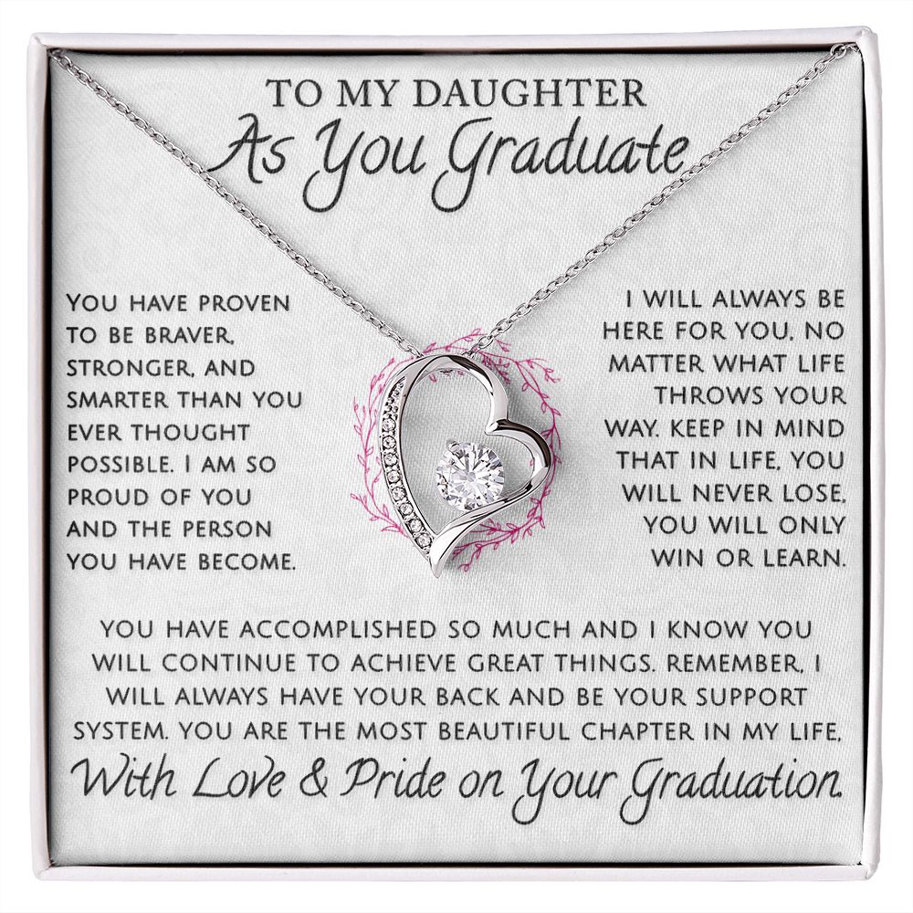 Daughter, As You Graduate - Forever Love Necklace