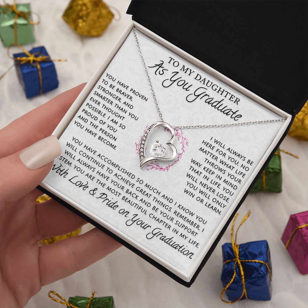 Daughter, As You Graduate - Forever Love Necklace