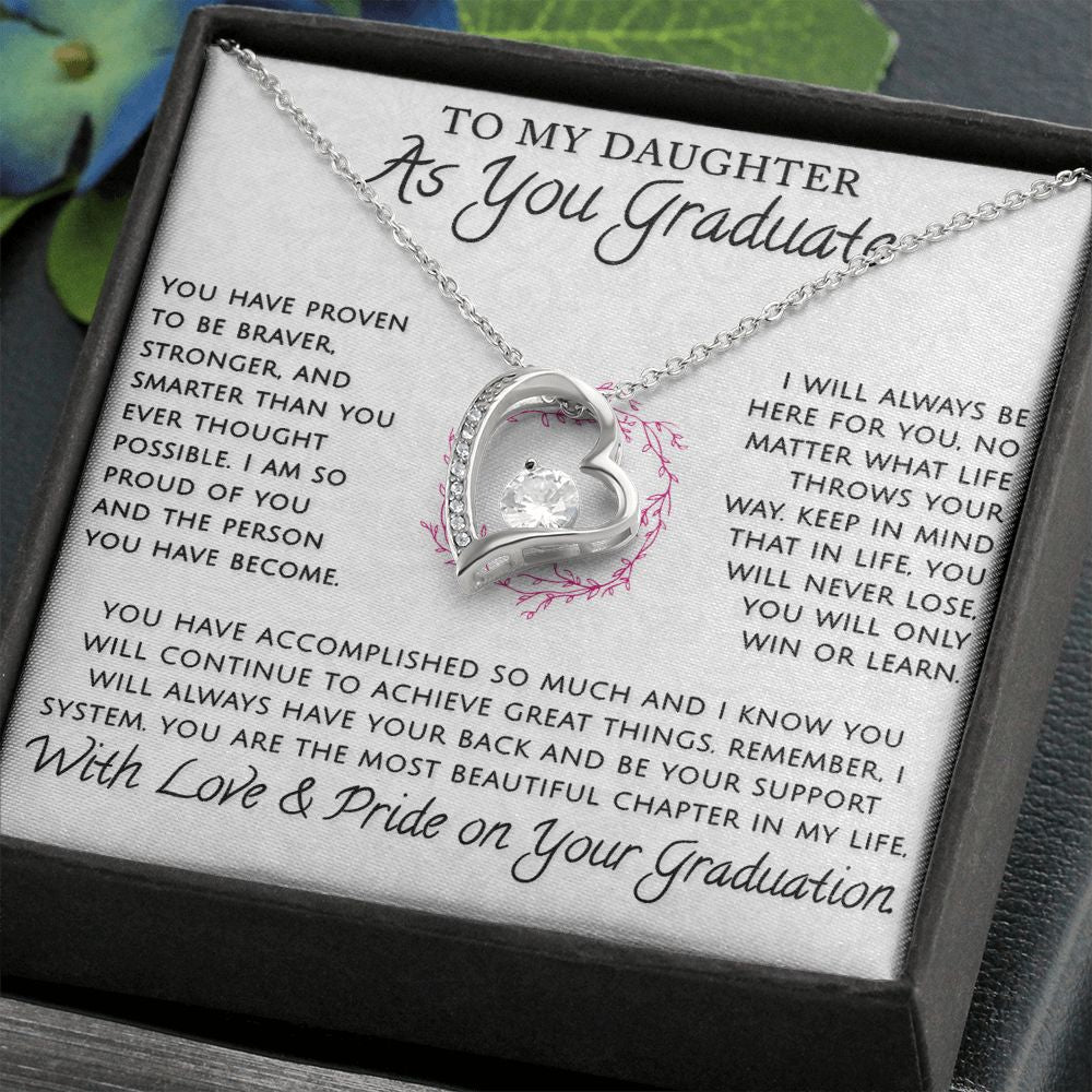 Daughter, As You Graduate - Forever Love Necklace