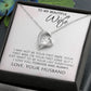 To My Beautiful Wife Forever And Always - Forever Love Necklace