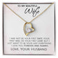 To My Beautiful Wife Forever And Always - Forever Love Necklace