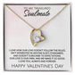 To My Treasured Soulmate on Valentine's Day - Our Love Is Our Own - Forever Love Necklace