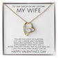 To The Catch of My Lifetime My Wife on Valentine's Day - Forever Love Necklace