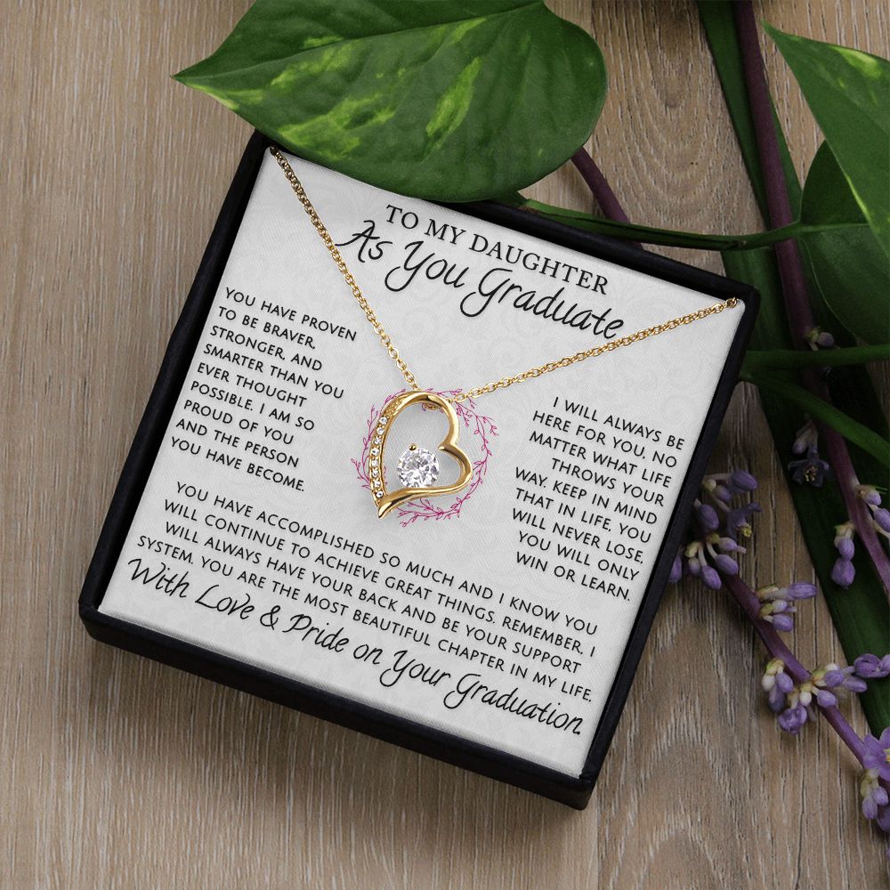 Daughter, As You Graduate - Forever Love Necklace