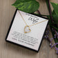 To My Beautiful Wife Forever And Always - Forever Love Necklace